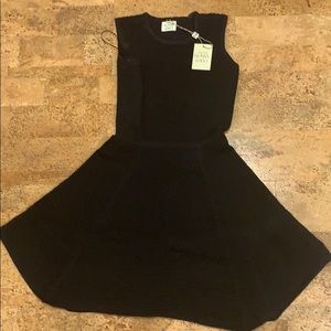 Textured black dress